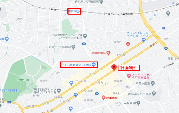 （仮称）八戸市朔日町医療モール